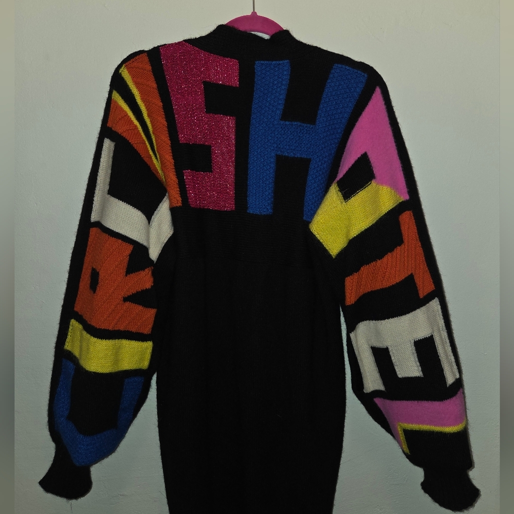 Circus Hotel Long Oversized Cardigan or Dress Rainbow Colors